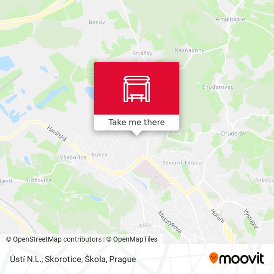Ústí N.L., Skorotice, Škola map