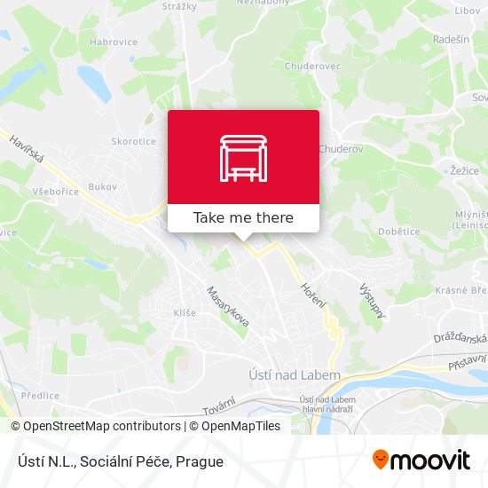 Ústí N.L., Sociální Péče map