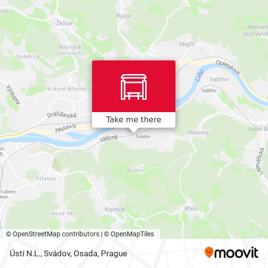 Ústí N.L., Svádov, Osada map
