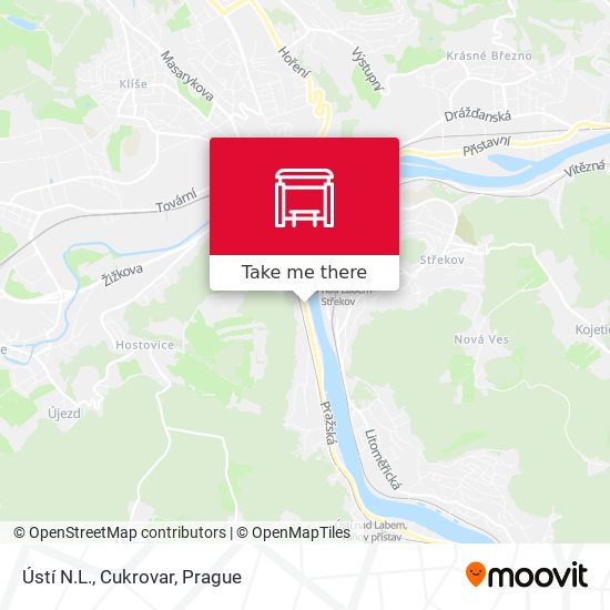 Ústí N.L., Cukrovar map
