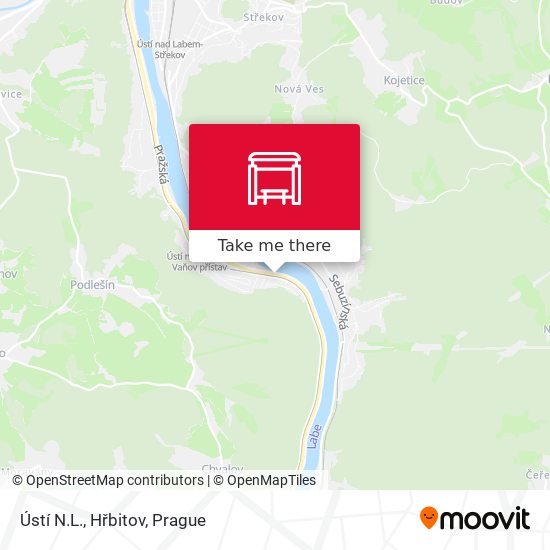 Ústí N.L., Hřbitov map