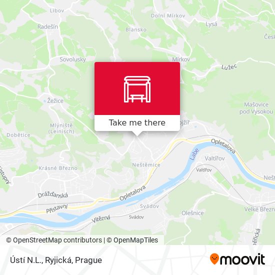 Ústí N.L., Ryjická map