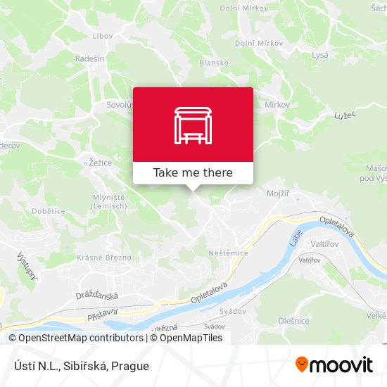 Ústí N.L., Sibiřská map