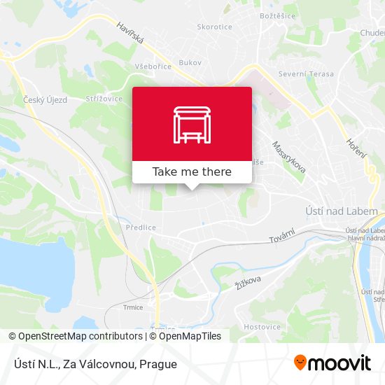 Ústí N.L., Za Válcovnou map