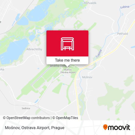 Mošnov, Ostrava Airport map