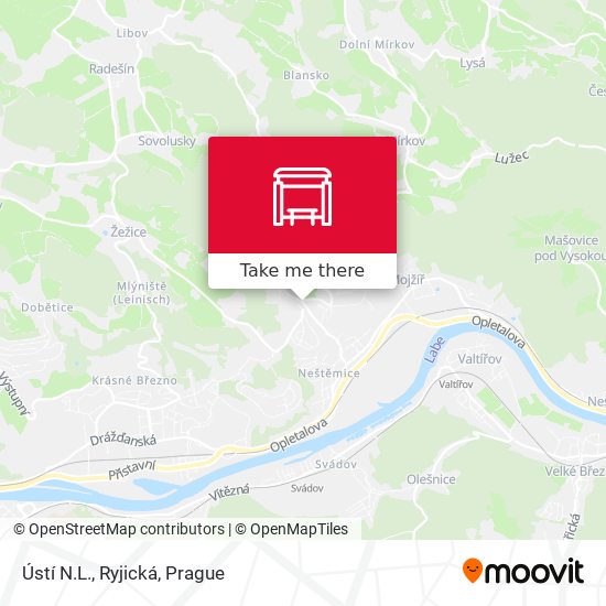 Ústí N.L., Ryjická map