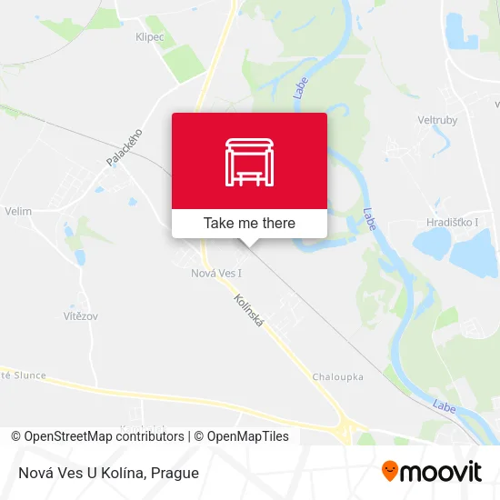Карта Nová Ves U Kolína