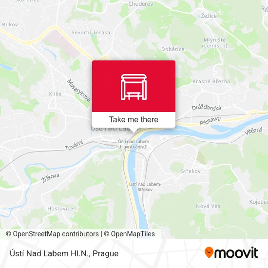 Карта Ústí Nad Labem Hl.N.