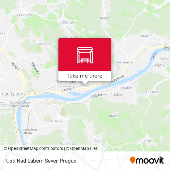 Ústí Nad Labem Sever map