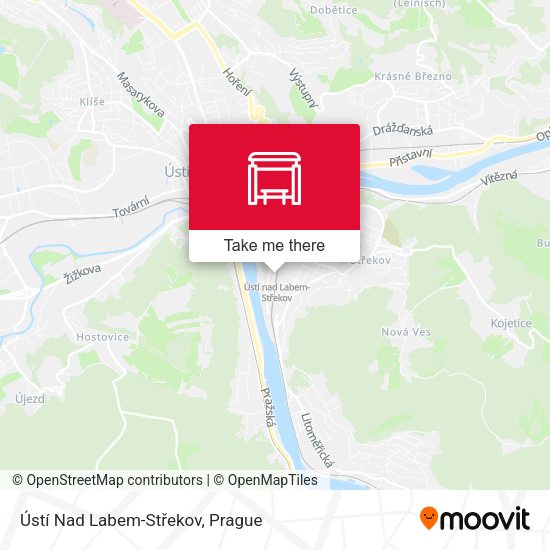 Ústí Nad Labem-Střekov map