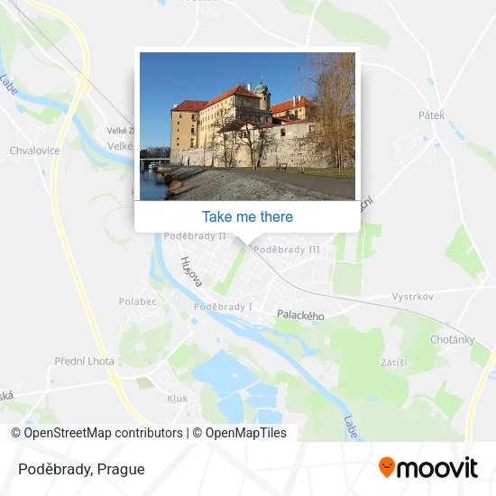 Карта Poděbrady