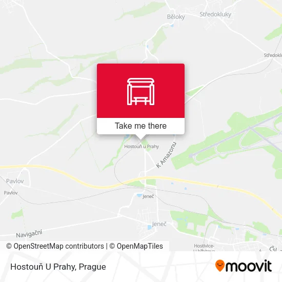 Карта Hostouň U Prahy