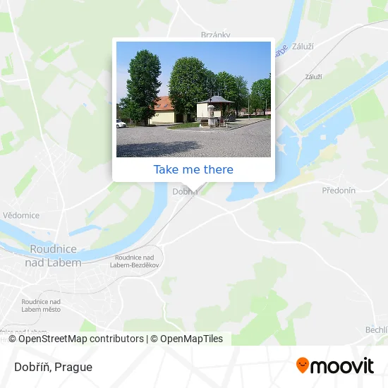 Карта Dobříň
