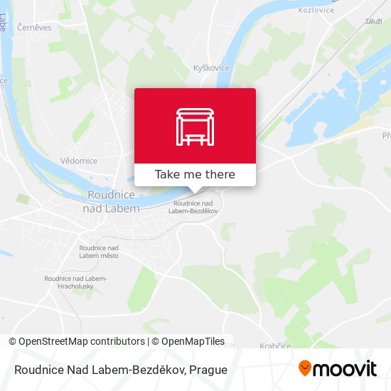 Roudnice Nad Labem-Bezděkov map