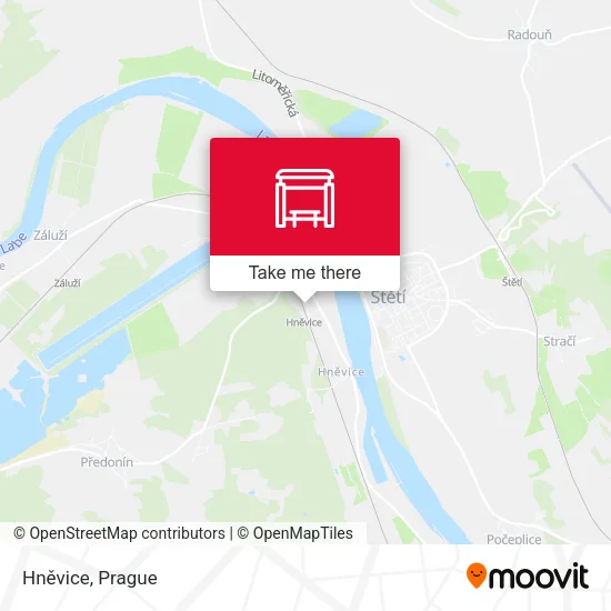 Карта Hněvice