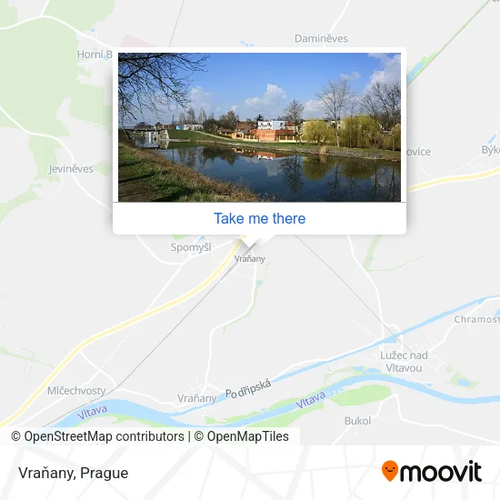 Карта Vraňany