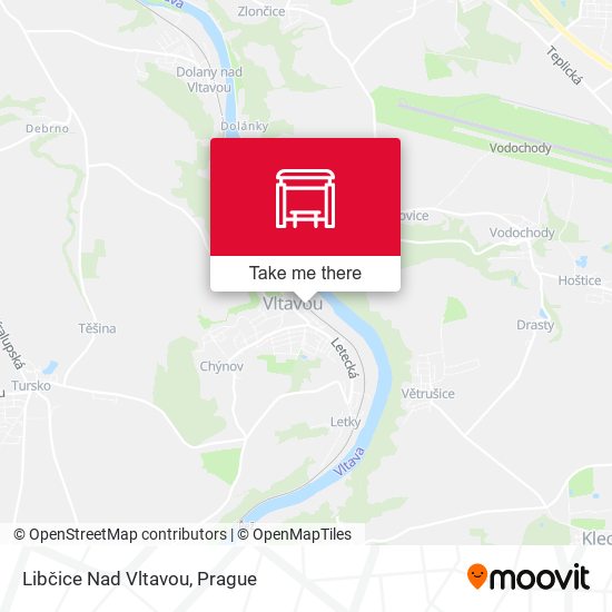 Libčice Nad Vltavou map