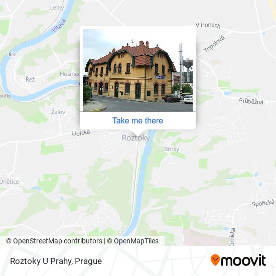 Roztoky U Prahy map