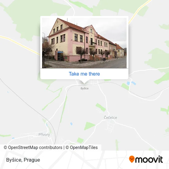 Карта Byšice