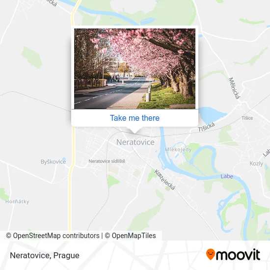 Карта Neratovice
