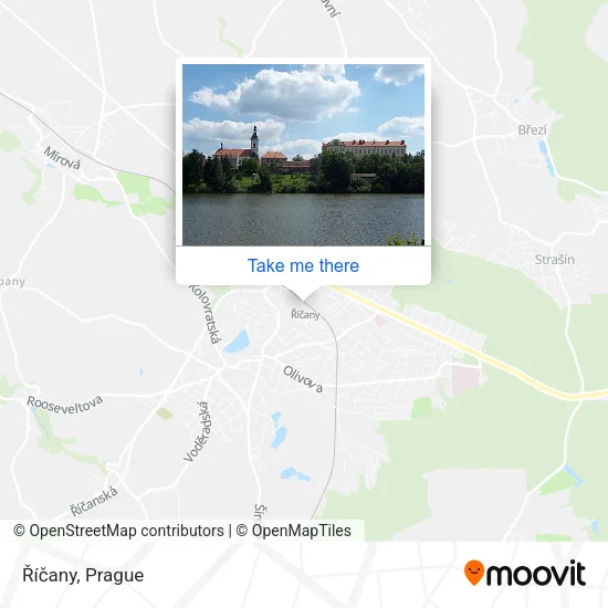 Карта Říčany