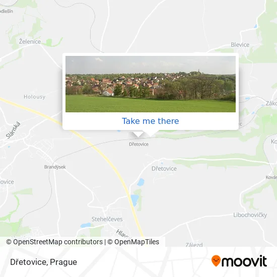 Карта Dřetovice