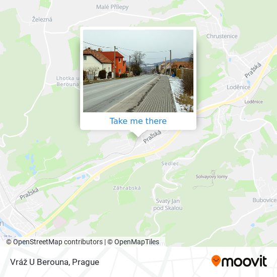 Vráž U Berouna map