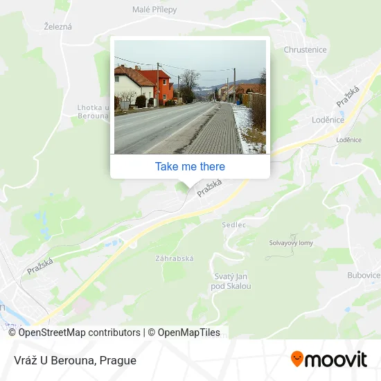 Карта Vráž U Berouna