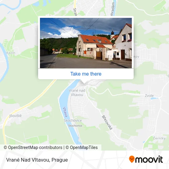 Карта Vrané Nad Vltavou