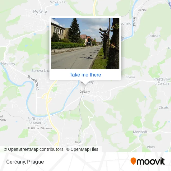 Карта Čerčany
