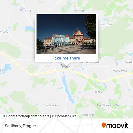 Карта Sedlčany