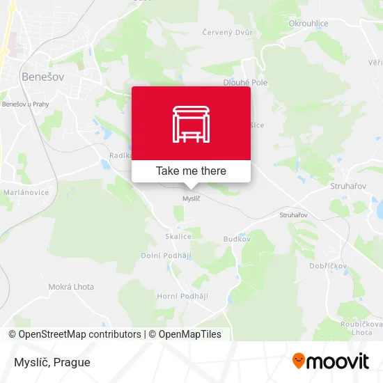 Карта Myslíč