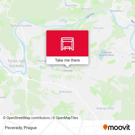 Карта Pecerady