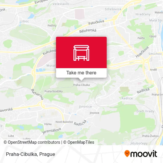 Карта Praha-Cibulka