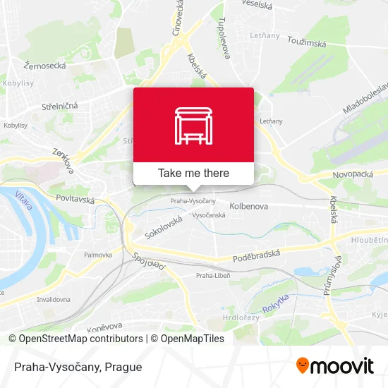 Карта Praha-Vysočany