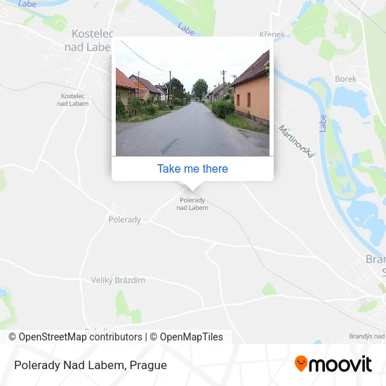 Карта Polerady Nad Labem