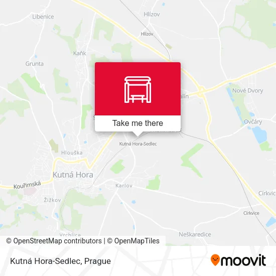 Карта Kutná Hora-Sedlec