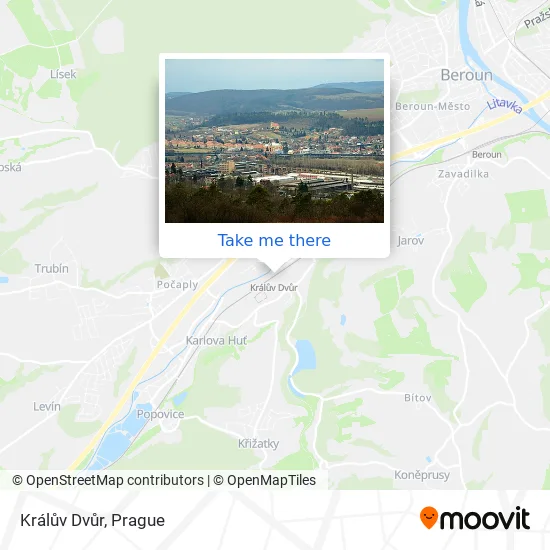 Карта Králův Dvůr