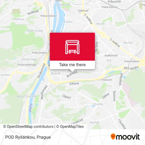 Карта POD Ryšánkou