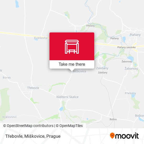 Třebovle, Miškovice map