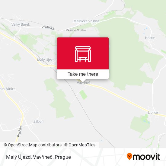 Malý Újezd, Vavřineč map