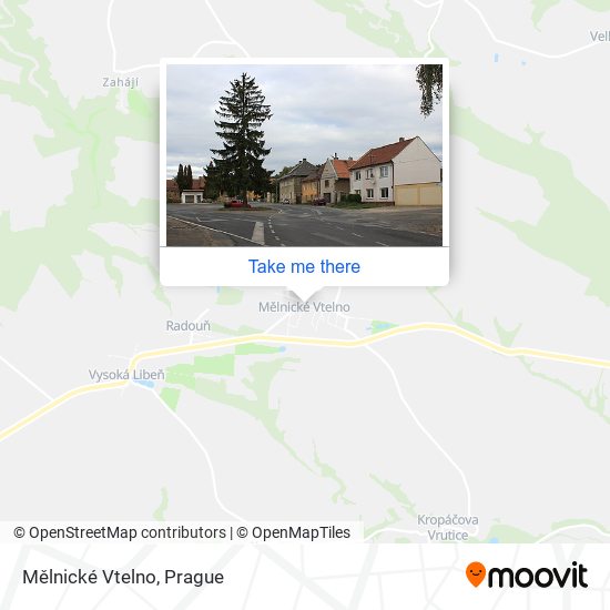 Mělnické Vtelno map