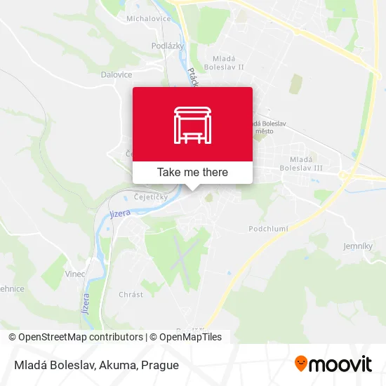 Карта Mladá Boleslav, Akuma