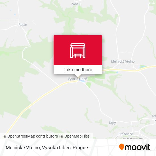Mělnické Vtelno, Vysoká Libeň map