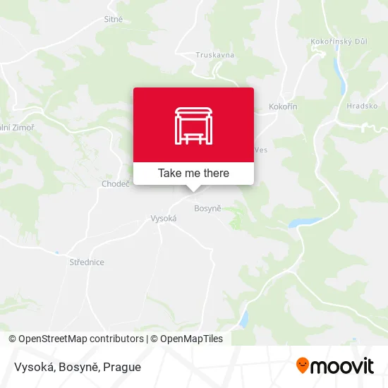Карта Vysoká, Bosyně