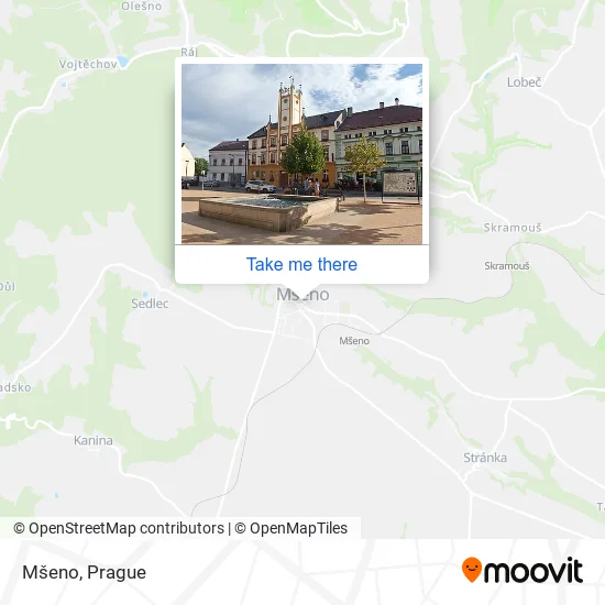 Карта Mšeno