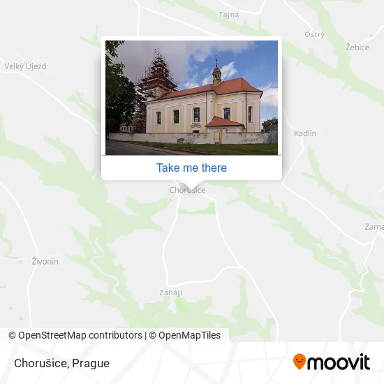 Карта Chorušice