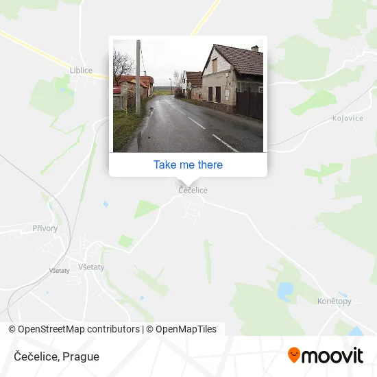 Карта Čečelice