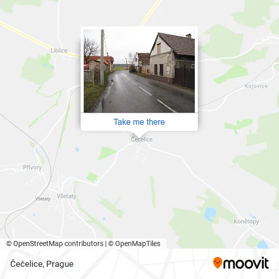 Карта Čečelice