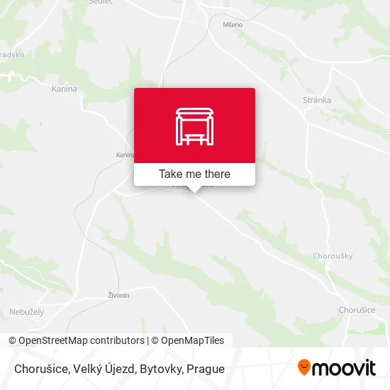 Карта Chorušice, Velký Újezd, Bytovky